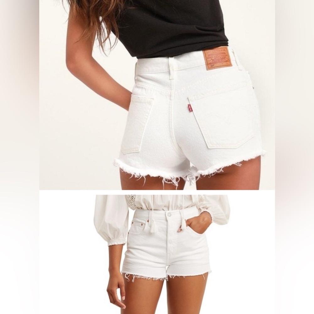 Levi’s White Denim Women's Shorts